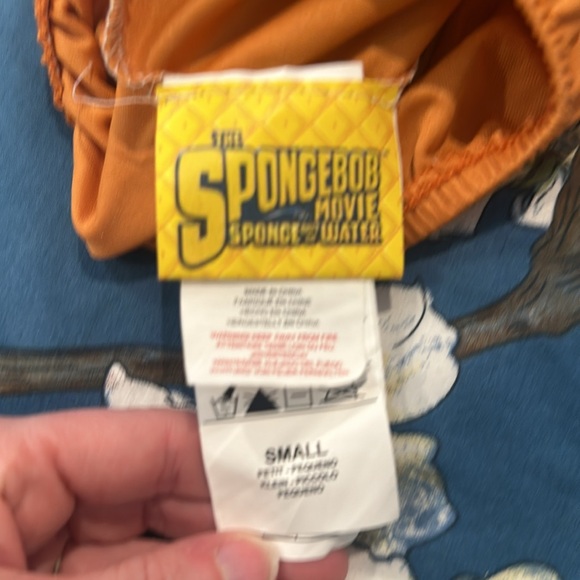 EUC SpongeBob SquarePants Movie Muscle Halloween Costume Size 6 7 8 10 Small Med - Picture 8 of 9